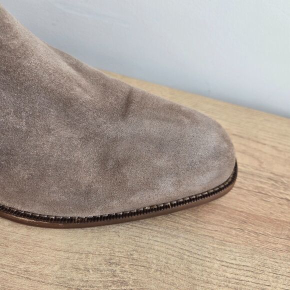 Johnston & Murphy Collection Hartley Chelsea Boots Suede Mens Sz 10M Taupe Brown main image 8